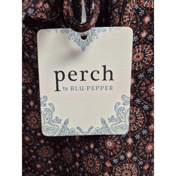 Bohemian Printed Long Sleeve Blouse Womens Plus Size 1X - Picture 3 of 5